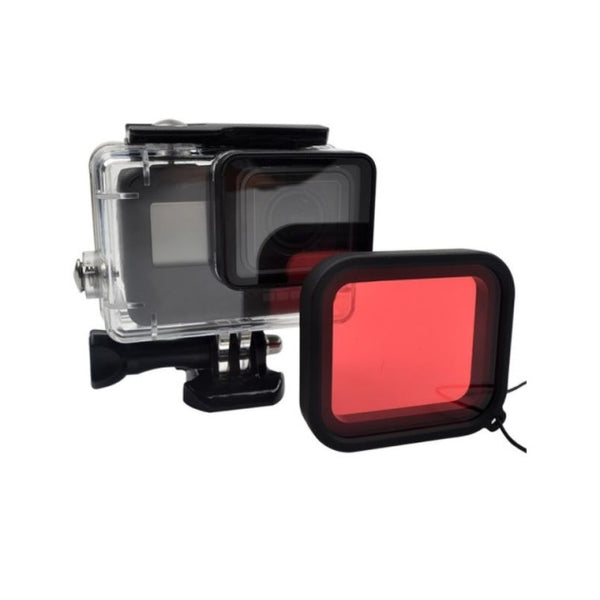 Underwater Red Lens Filter GoPro Hero 7 White & Silver