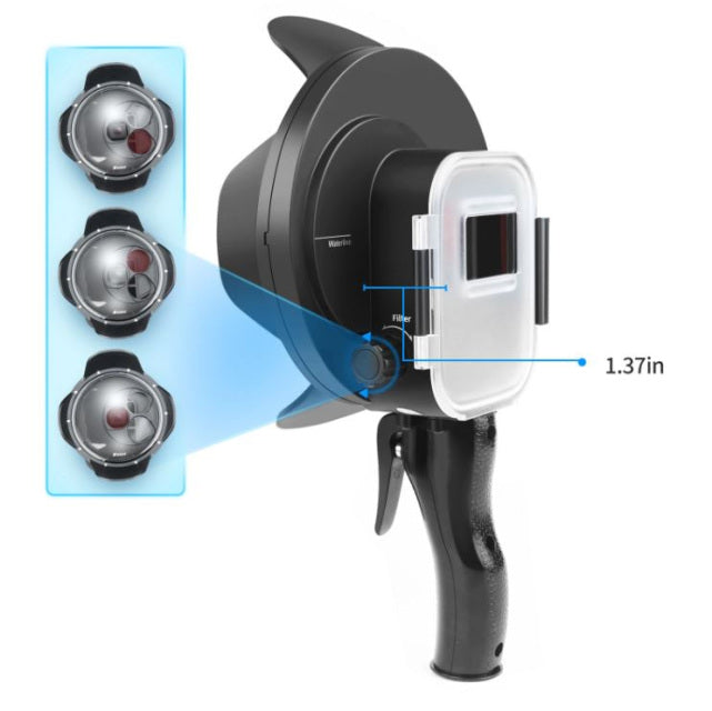 Dome Port Per GoPro AFAITH - Custodia Impermeabile 6 Pollici Con Galleggiante - Foto 1