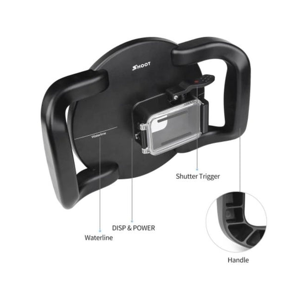 SHOOT Dual Handheld 6" Dome Port for Osmo Action