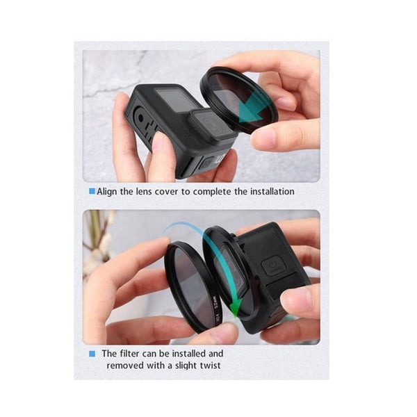 CPL 52mm Filter Lens for GoPro Hero 12 / Hero 11 / Hero 10 / Hero 9