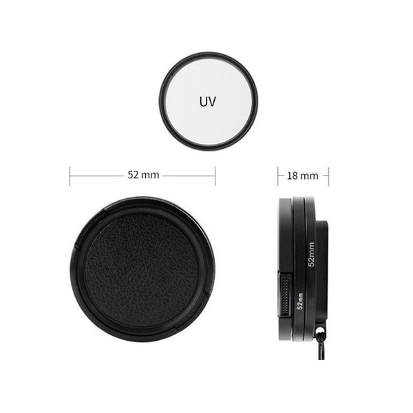 UV 52mm Filter Lens for GoPro Hero 12 / Hero 11 / Hero 10 / Hero 9