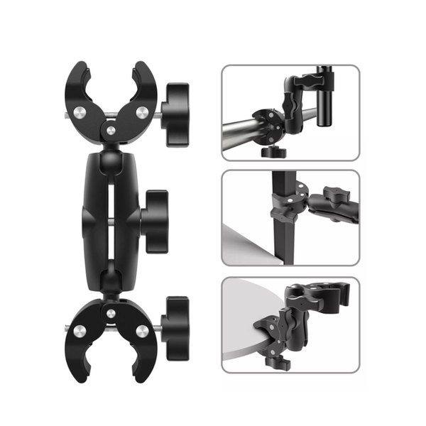 Dual 3 Way Super Clamp Mount for GoPro