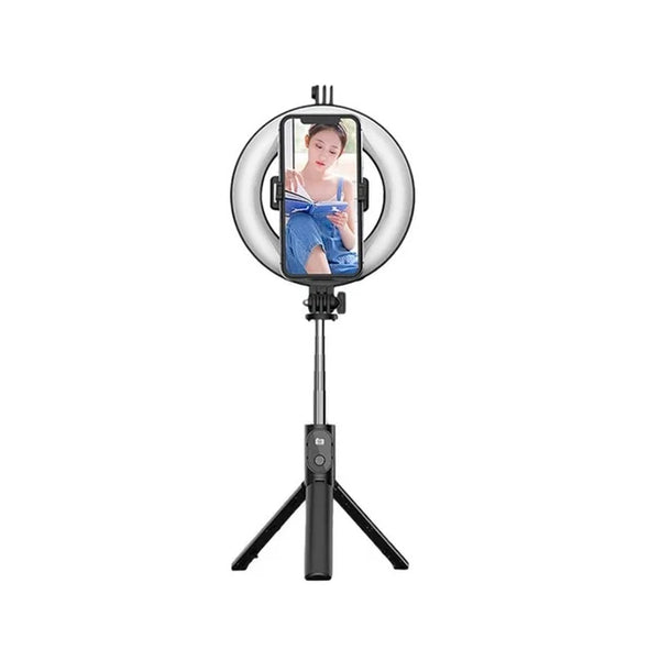 P20D Selfie Stick LED 6" Circle Ring Light