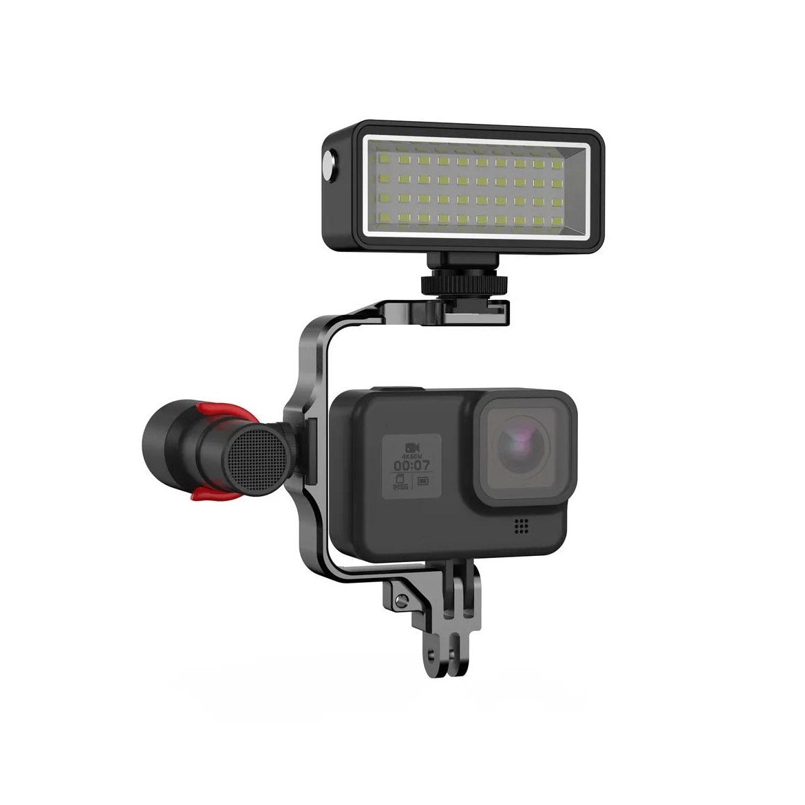 Vlogging Bracket Mount for Osmo Action 4 3 1 / Insta360 ONE R / Insta360 GO 3 / Insta360 Ace / SJCAM